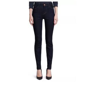 J Brand Women's High-Rise Skinny Jeans Size 32 Blue Dark Wash